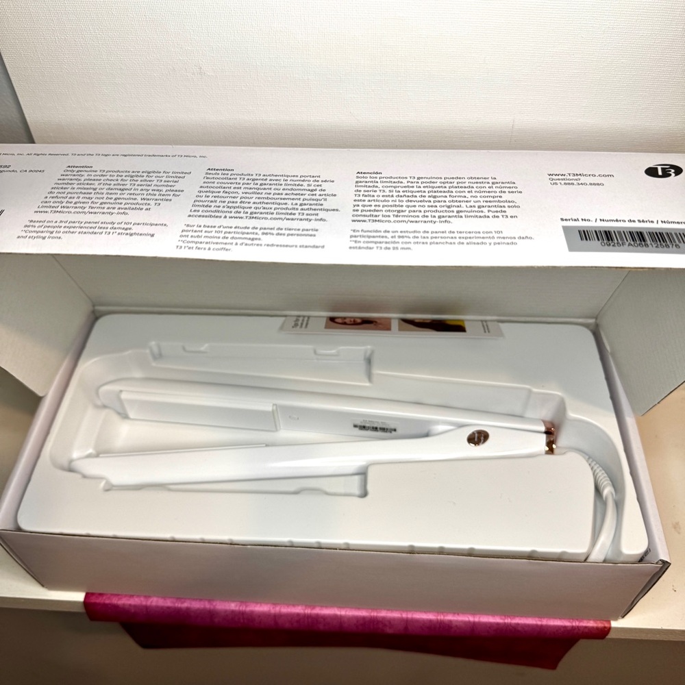 T3 SinglePass StyleMax 1” Professional Flat Iron Luxe Styling Personalized Heat - Picture 10 of 11